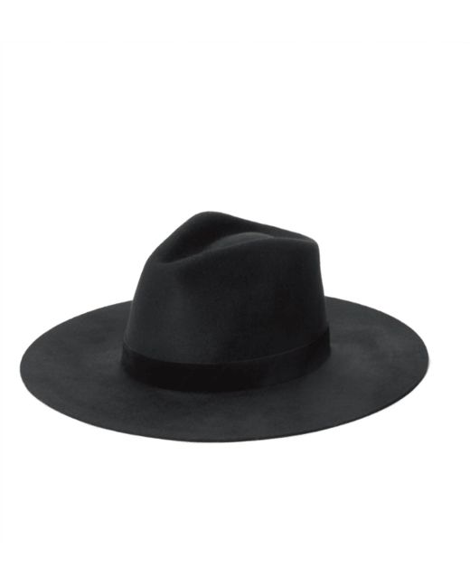 Janessa Leone Black Korin Hat