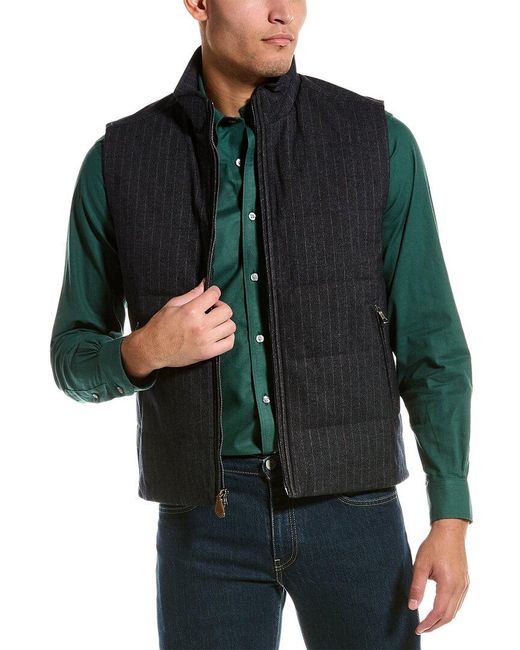 Brooks Brothers Green Quilted Vest for men