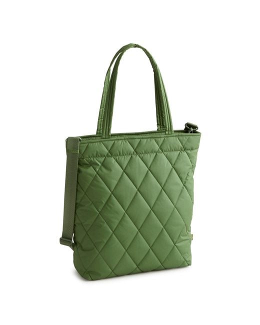 Vera Bradley Green Outlet Ultralight Large North South Tote Bag