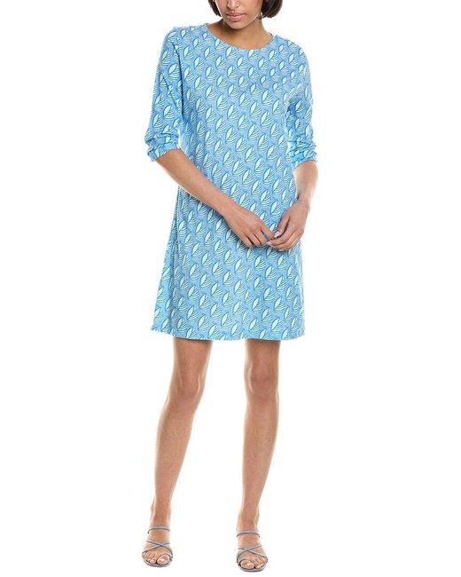 HIHO Blue 3/4-sleeve Dress