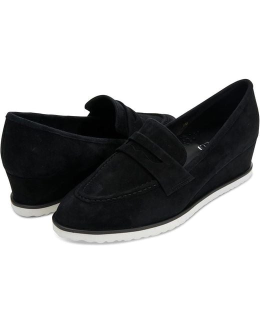 Vaneli Black Devera Flats 12 Suede Slip On Penny Loafers Shoes Khd2058