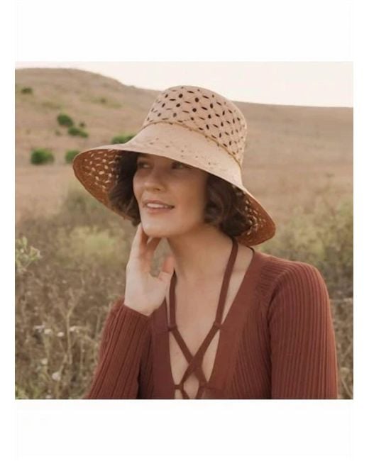 Freya Brown Carnation Bucket Hat