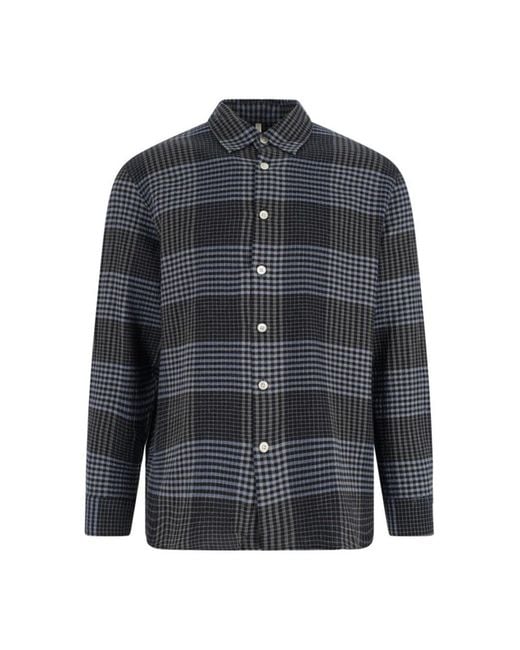 sunflower Blue Studio Checked Shirt for men
