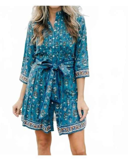 Victoria Dunn Blue Naomi Dress