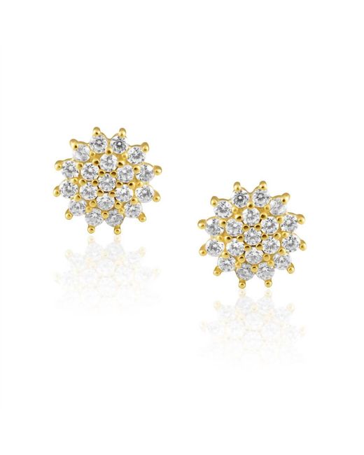 Sahara Metallic Flora Studs