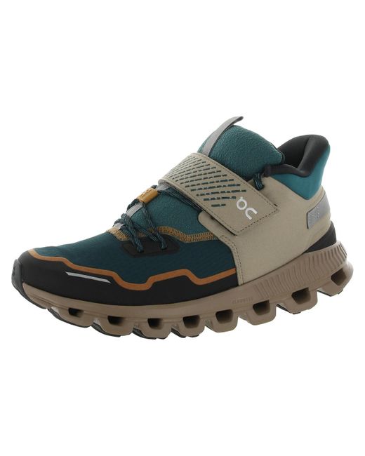 On Shoes Blue Cloud Hi Edge Defy Trails Durable Hiking Boots for men