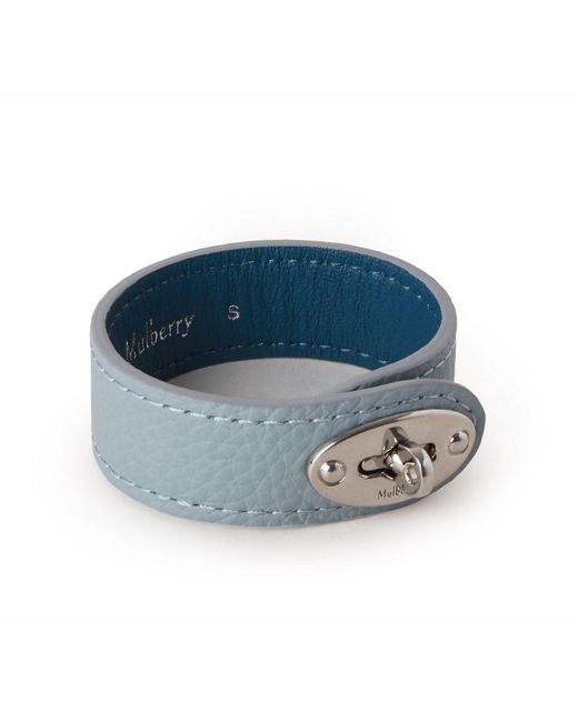 Mulberry Blue Bayswater Leather Bracelet