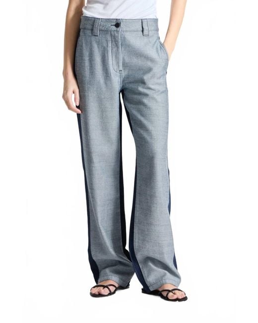 Saint Art Blue Jonas Reverse Denim Pants