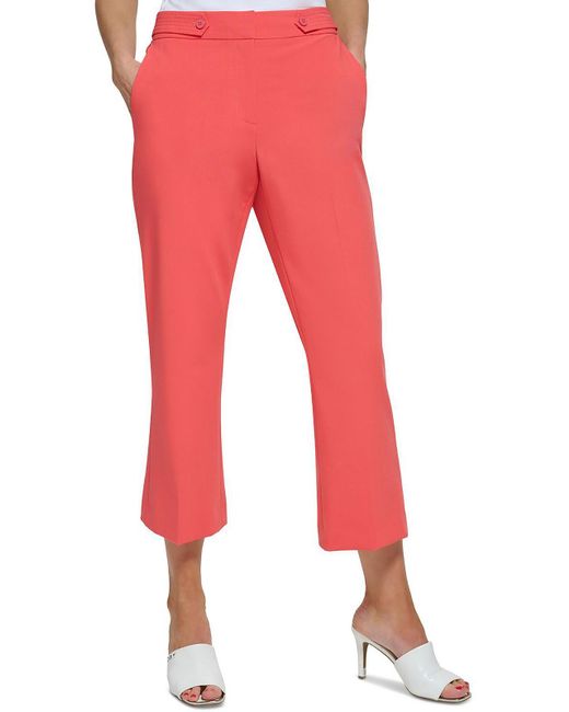DKNY Mid-rise Cropped Flared Pants