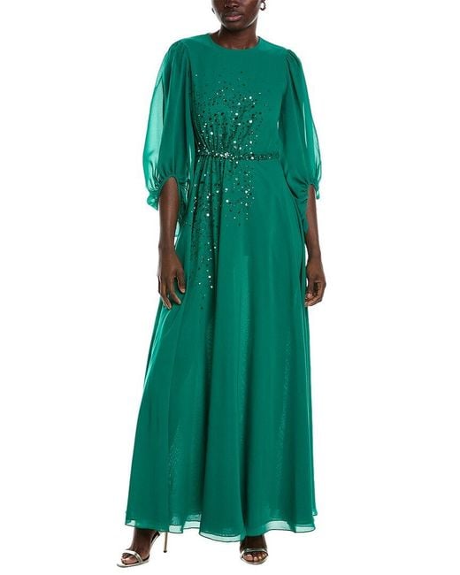 Sachin & Babi Bianca Gown in Green