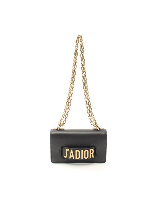 Dior Black Jadior Chain Shoulder Bag Leather
