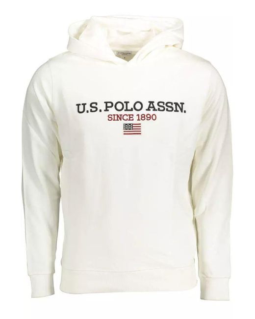 U.S. POLO ASSN. Natural U. S. Polo Assn. Contrast Logo Hooded Sweater for men