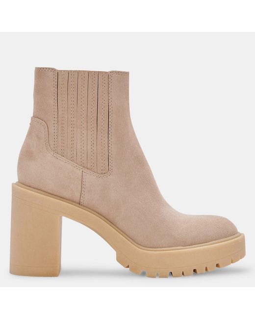 Dolce Vita Brown Caster H2o Booties Dune Suede