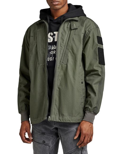 G-Star RAW Gray Lightweight Cold Weather Bomber Jacket for men
