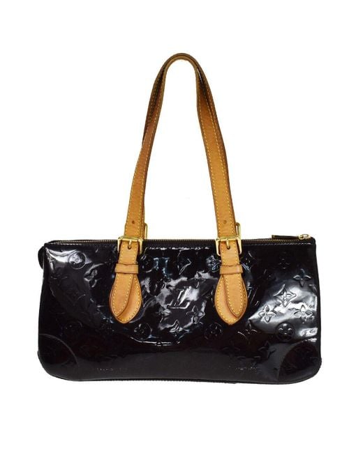 louis vuitton black patent leather purse