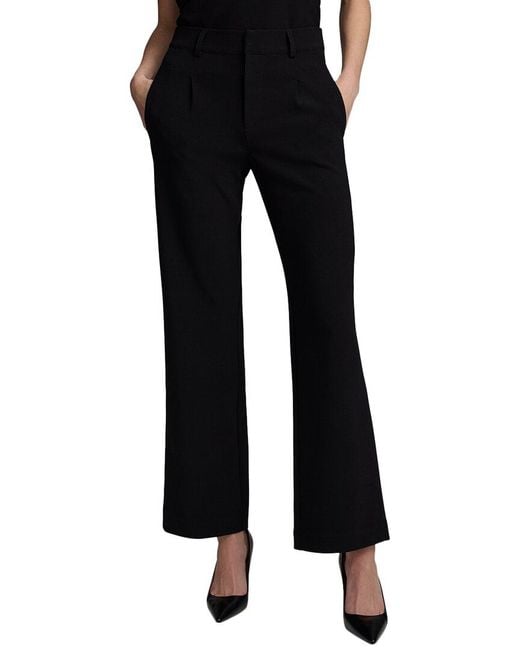 NIC+ZOE Black Knit Scuba Wide-Leg Trouser