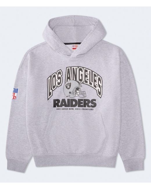 Aéropostale Gray Los Angeles Raiders 1983 Season Pullover Hoodie for men