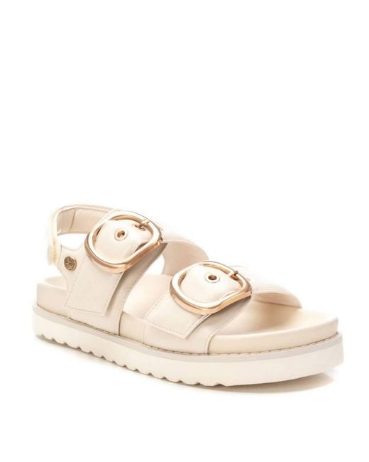 Xti Natural Buckle Sandals
