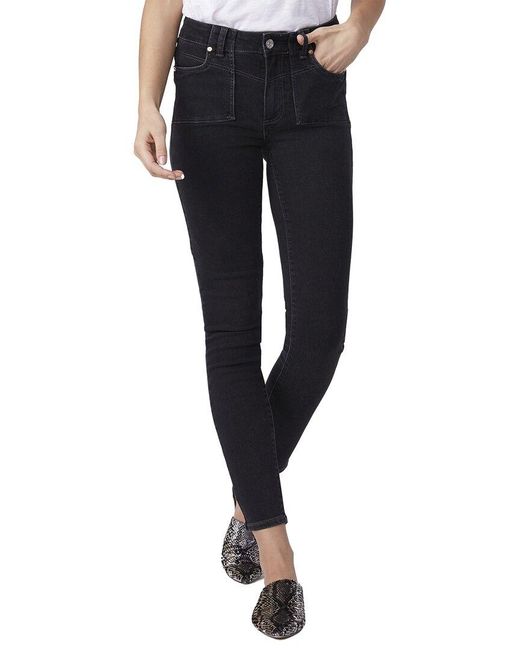 PAIGE Black Hoxton High Rise Ultra Skinny Ankle Jean