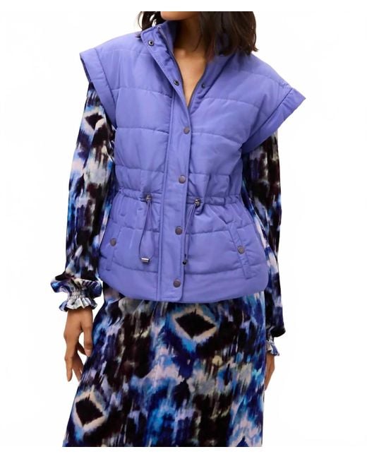 Marie Oliver Blue Lyndon Puffer Vest