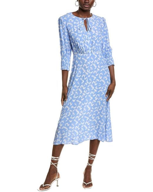 Boss Blue Daflori Midi Dress