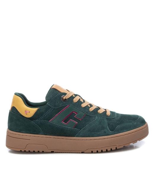 Xti Blue Leather Sneakers
