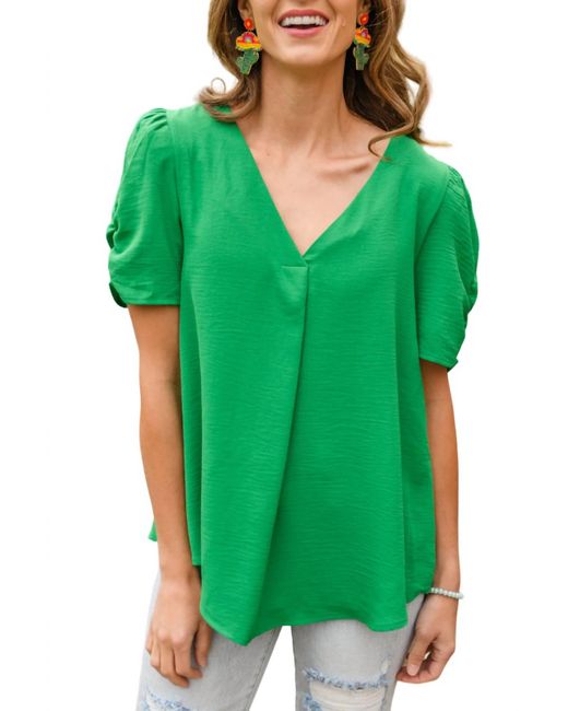 Jodifil Green Let's Meet Up Blouse