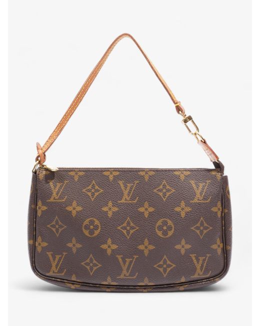 Louis Vuitton Brown Pochette Accessoires Monogram Coated Canvas Shoulder Bag