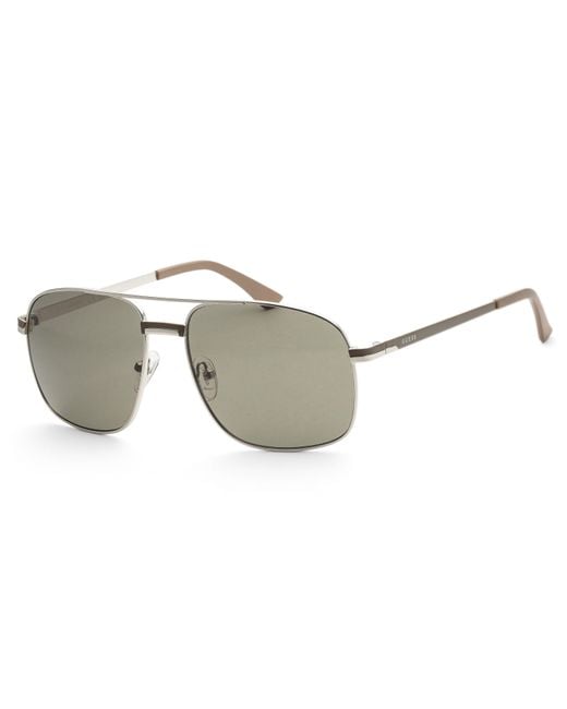 Guess Metallic 57mm Black Sunglasses Gf0238-11n for men