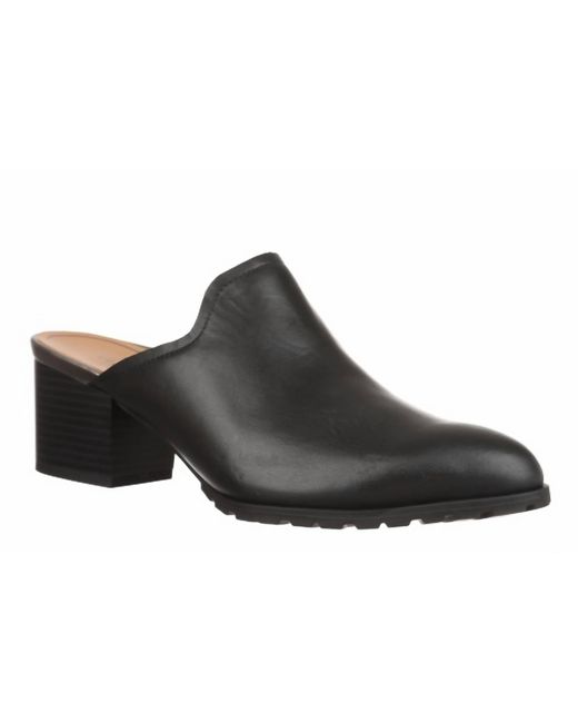 Vionic Women's Black Claremont Block Heel Mule