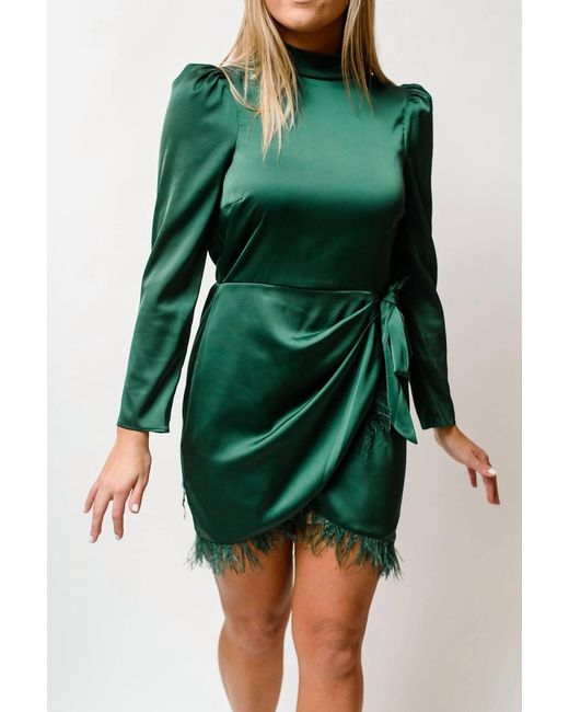 Saylor Synthetic Quin Dress in Green | Lyst