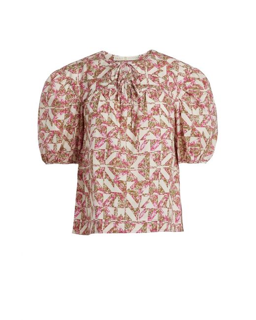 Marie Oliver Pink Mable Top