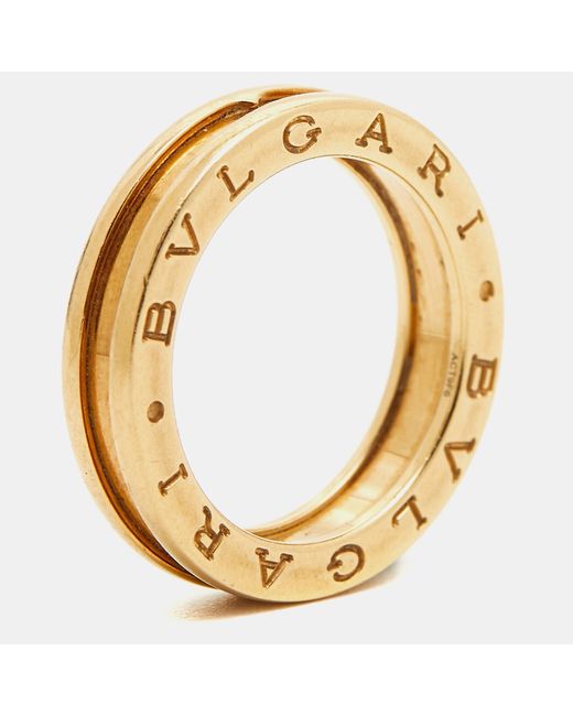BVLGARI Metallic B. Zero1 1-band 18k Gold Ring
