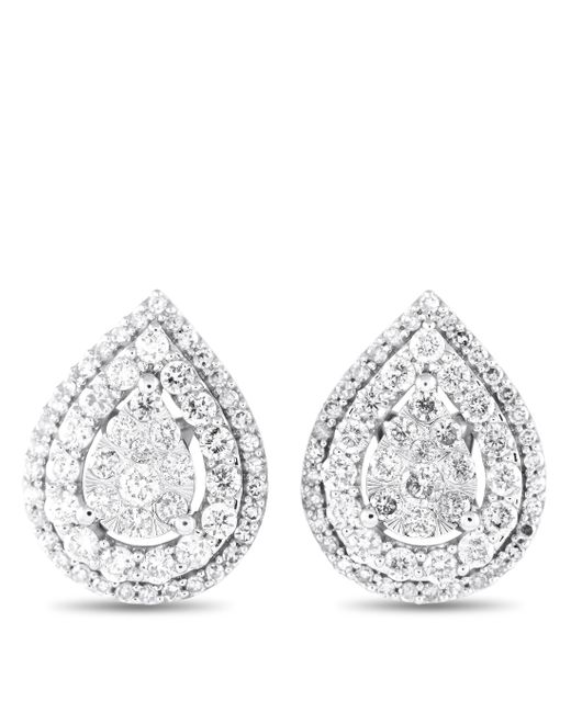 Non-Branded White Lb Exclusive 14k Gold 1.0ct Diamond Earrings Er28538