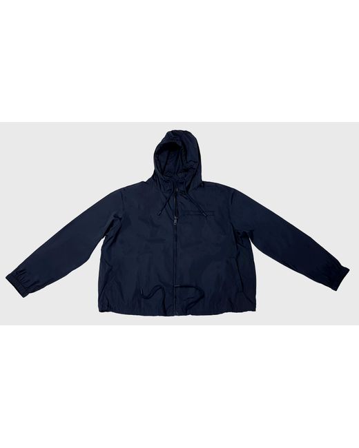 Bally Blue 6301237 Navy Waterproof Hooded Raincoat for men