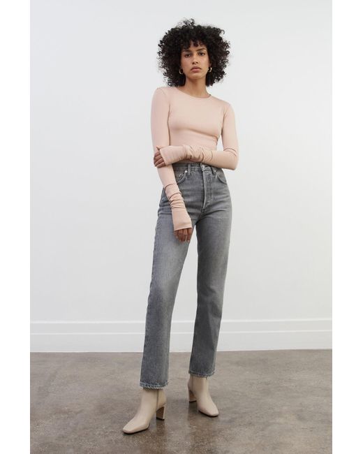 MARCELLA Gray Avalon Top