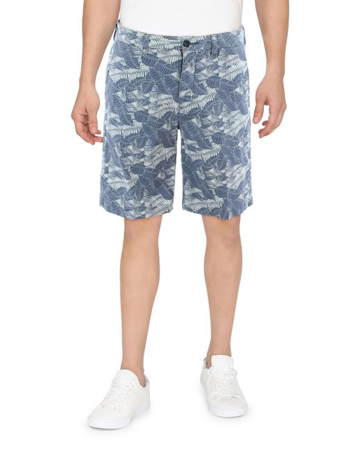 Dockers Blue Twill Supreme Flex Casual Shorts for men