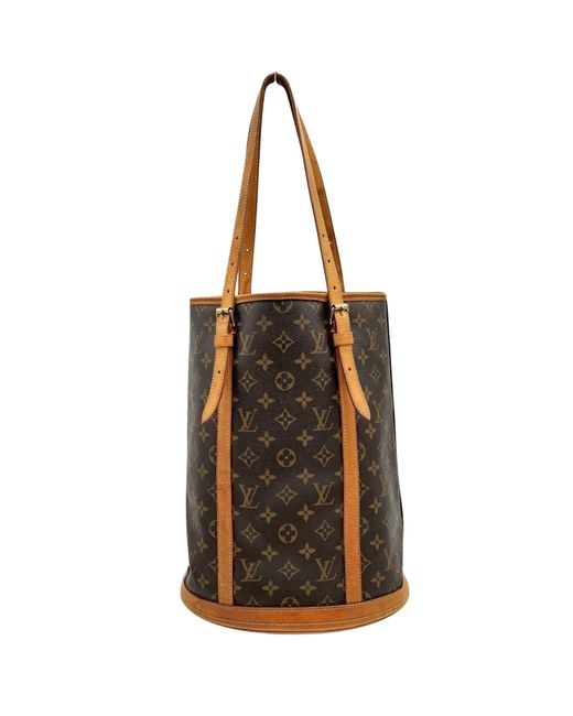 Louis Vuitton Brown Bucket Canvas Shopper Bag (pre-owned)