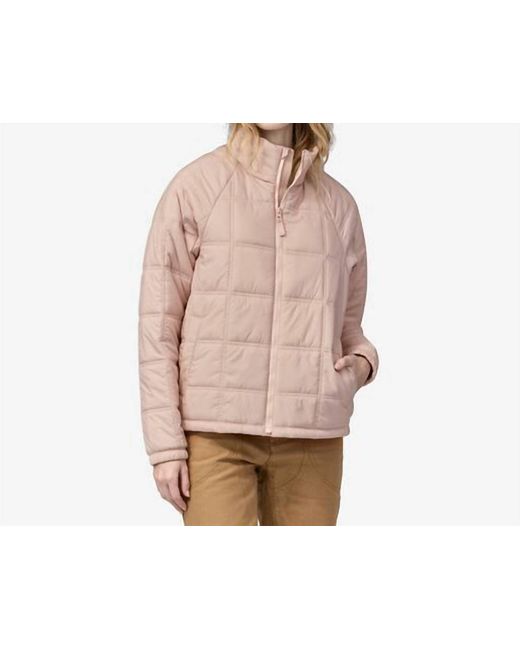 Patagonia Pink Lost Canyon Jacket In Cozy Peach