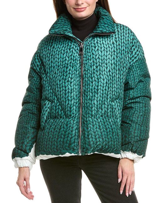 Khrisjoy Green Trompe Puffer Jacket