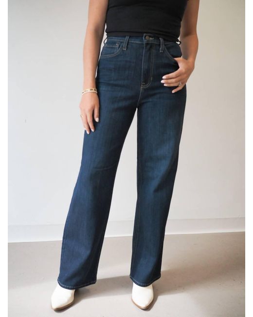 Just Black Denim Blue Retro Wide Straight Jean