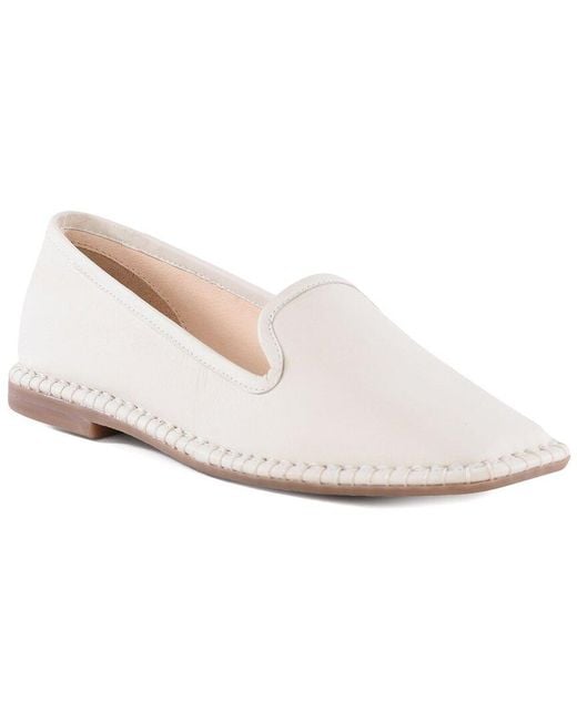 Seychelles White Kap Leather Flat