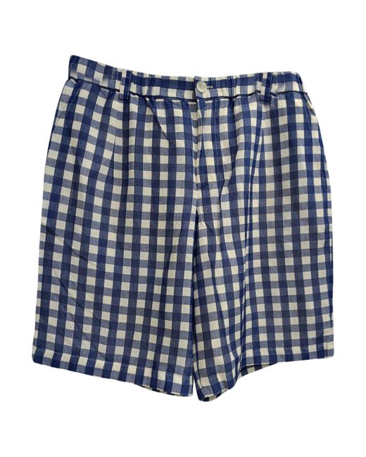 Jacquemus Blue Le Short Gelati Pleated Shorts for men