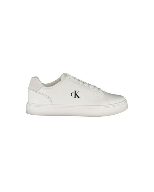 Calvin Klein White Leather Sneaker for men