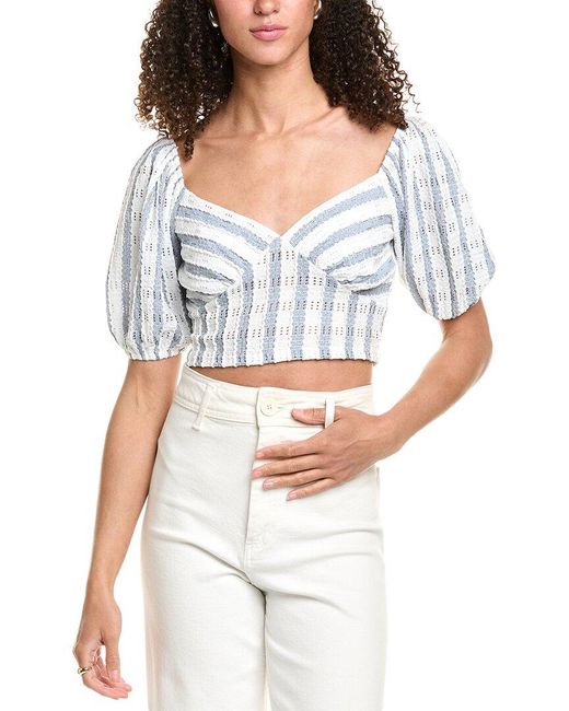 CELESTINE SEI Gray Blouse
