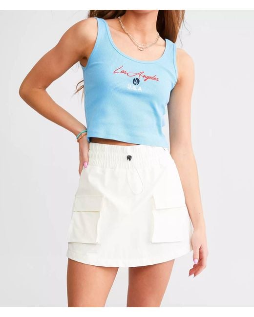 Mono B Blue Cargo Active Skort
