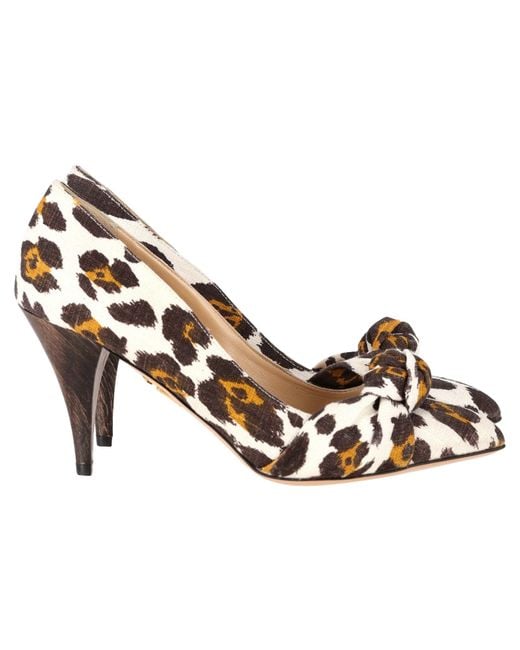 Charlotte Olympia Brown Twist Knot Pumps