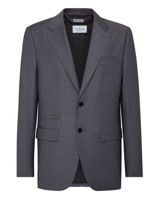 Philipp Plein Blue Blazer for men