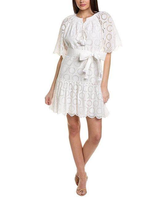 Figue White Bria Mini Dress