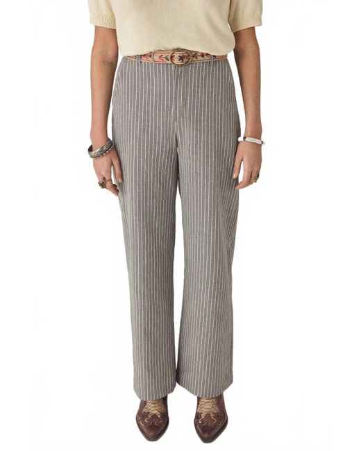MAISON HOTEL Gray Ralph Shadow Thread Pants